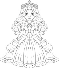 Line art vector design 