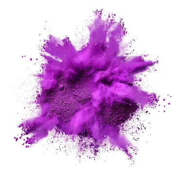 recommend clip art: Vibrant purple powder explosion art