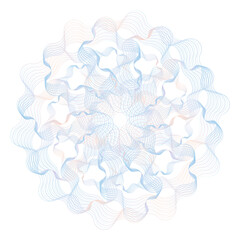 Abstract background with guilloche lines pattern. Luxury design pearl color vector template useful for certificate, diploma, official document, formal paper, banner