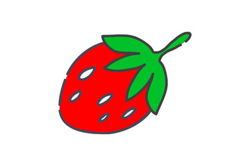 シンプルなイチゴのイラスト