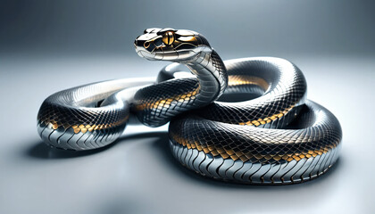 Obraz premium a futuristic snake