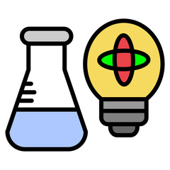 Laboratory Flask Icon Element For Design