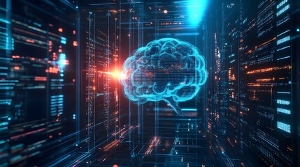 Digital Brain in a Network.