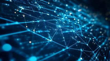 Abstract Blue Network.