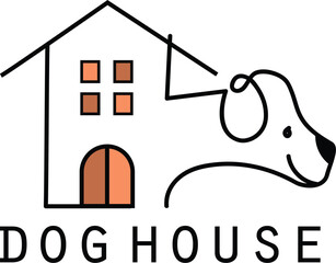 Dog house vector design 
