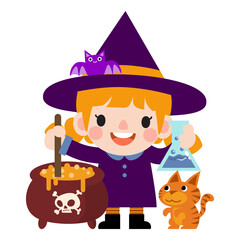 cute witches witchcraft, Happy halloween