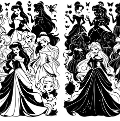 Princess Silhouettes: Dreamy Moments"