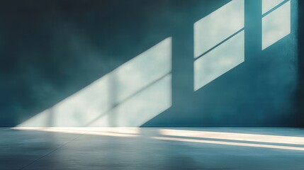 Minimal AI-controlled lighting system dimming to save energy, soft natural light, large empty space around, copy space for stock photo with minimal concept, No logo, No Trademark, No text