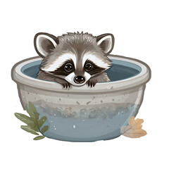 Baby raccoon
