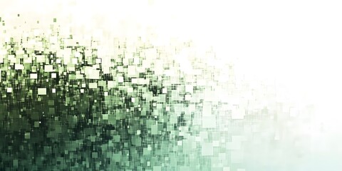 Abstract green check box and white space gradient background