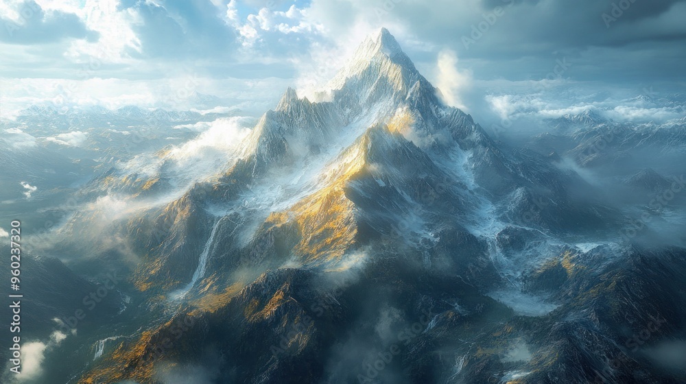 Poster Majestic Mountain Peak