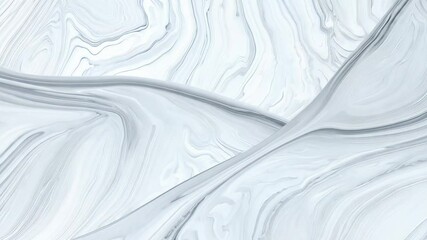 Beautiful abstract wave background with marble, veined texture effect, white and grey colour rendered in 3d
