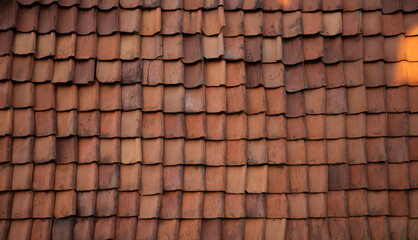 background of  vintage tiled roof
