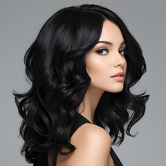 Fototapeta premium 검은머리스타일