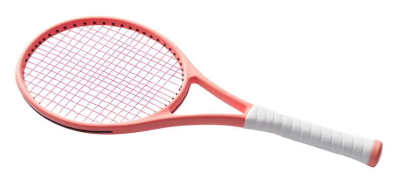 PNG Tennis plastic racket sports white background string.