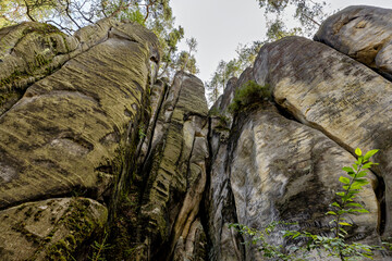 Die Felsenstadt Adrspach Weckelsdorf im Braunauer Bergland 