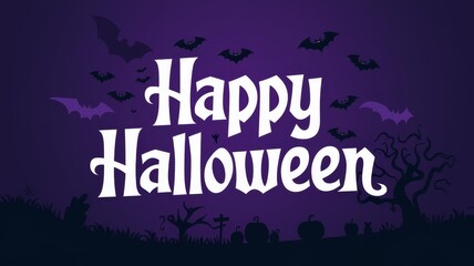Spooky Halloween Greeting Illustration