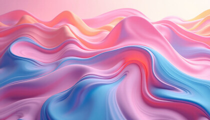 Obraz premium A background with blue, pink, and wavy patterns.