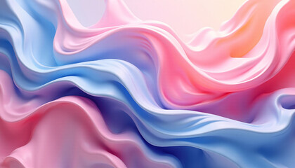 Fototapeta premium A background with blue, pink, and wavy patterns.