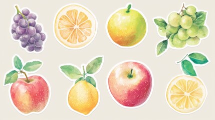 Lush and Vibrant Fruit Stickers for Natural and Organic Lifestyle Branding