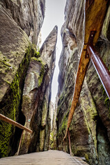 Die Felsenstadt Adrspach Weckelsdorf im Braunauer Bergland 