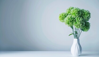 Brighten Your Day with an Artificial Green Ball Flower Bouquet: A Writing Space for Creativity -- AR