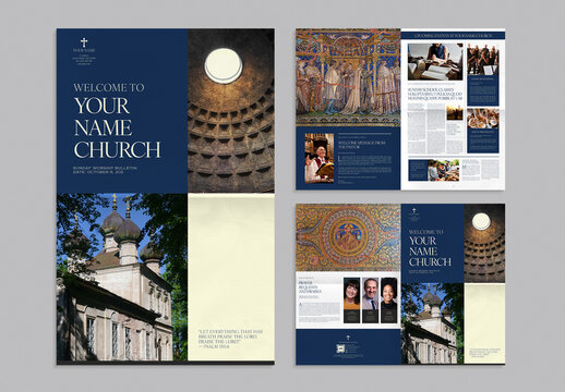 Church Bulletin Newsletter Template
