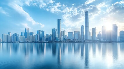 Fototapeta premium Skyward Reach of Commerce