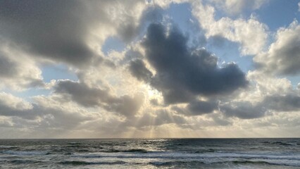 Cloudscape over the sea