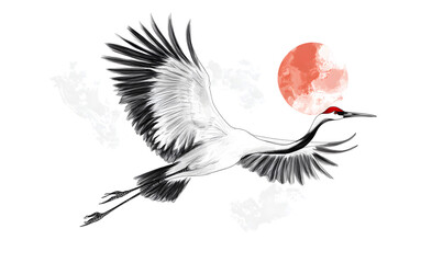 Obraz premium Japanese-style 2D illustrator doodle cartoon for floor tiles and wallpaper