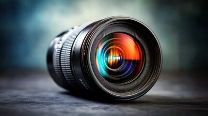 Front of lens camera and light shade color from two flash