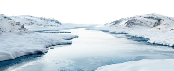 PNG Serene snowy mountain landscape