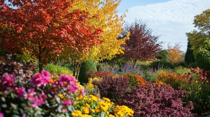 Vibrant Autumn Garden