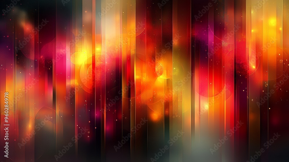 Poster abstract colorful background with vertical lines and vibrant hues creating depth and texture in a di
