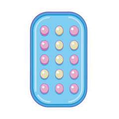 Birth control pills pack on a isolated white background (13)