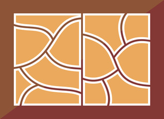 Pictures or photos frame collage. comics page grid layout abstract photo frames and digital photo wall template