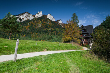 view of the Three Crowns, Polish Pieniny Mountains