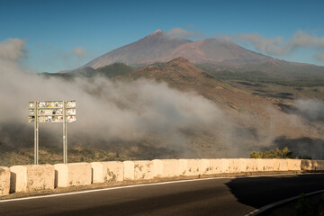 view of the Teide volcano	