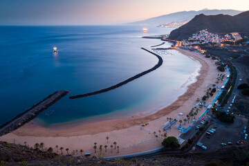 view of the beach Playa de Las Teresitas	