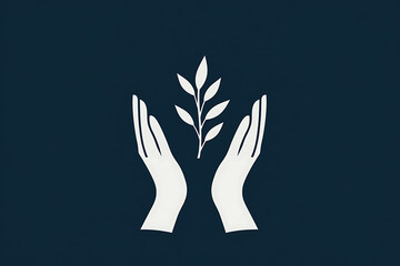 Minimalist support icon, featuring clean lines and simple shapes to represent assistance, care, and aid. Perfect for applications related to customer service, health, or community support.