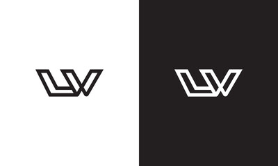 LV logo, monogram unique logo, black and white logo, premium elegant logo, letter LV Vector
