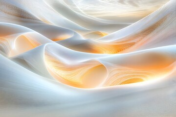Ethereal Fibonacci Desert Mirage   Shimmering Surreal Landscape with Fractal like Dunes