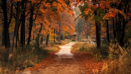 Obraz premium autumn in the forest