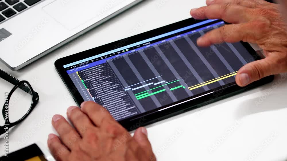 Poster Gantt Project Management Chart Software
