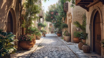 Naklejka premium beautiful Arabic streets