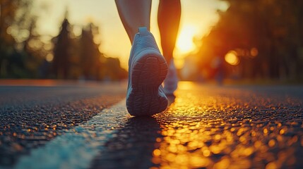 76. Person at the start of a marathon, symbolizing the beginning of a new journey