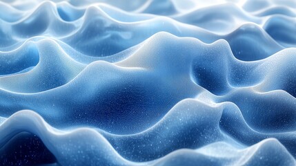Obraz premium Rippling blue waves create a tranquil underwater scene that captivates with their smooth texture and light play in a serene environment