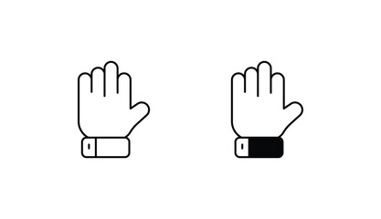 Gloves icon design with white background stock illustration
