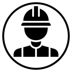 worker glyph icon