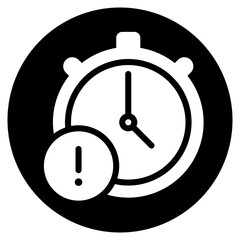 deadline glyph icon